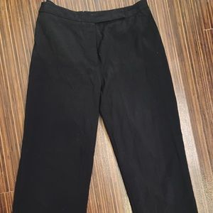 Black Straight Leg Trouser